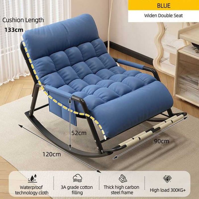 Складное кресло-качалка Пуф для балкона спальни дома нагрузка до 110кг