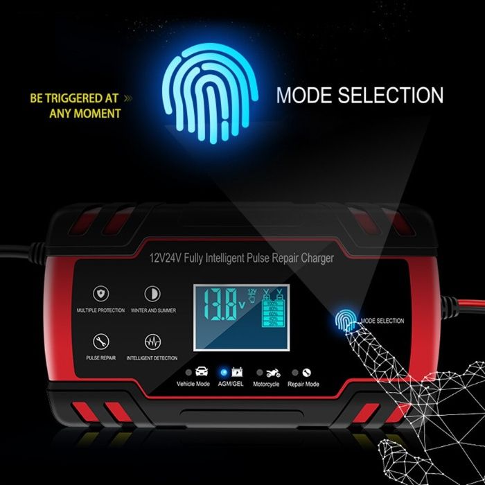 Автоматично зарядно 8А  12-24V за Акумулатори и батерии .Режим ремонт