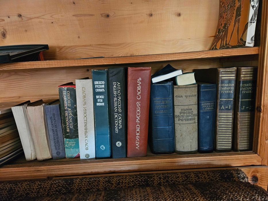 Книги и речници на български, английски, руски, френски
