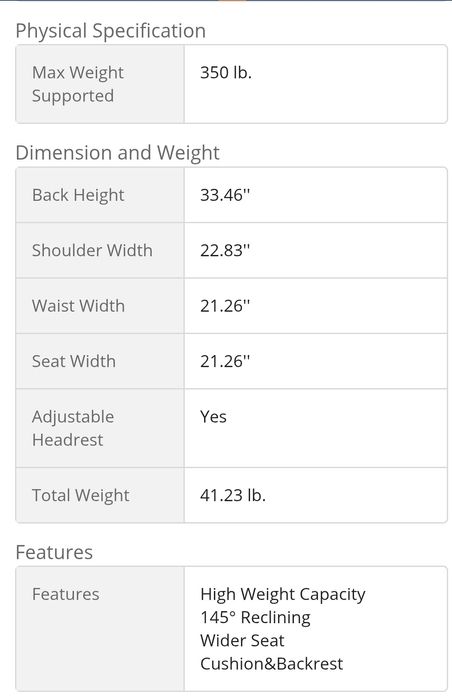 Scaun ergonomic gaming/birou Dowinx Big & Tall – stare perfectă!