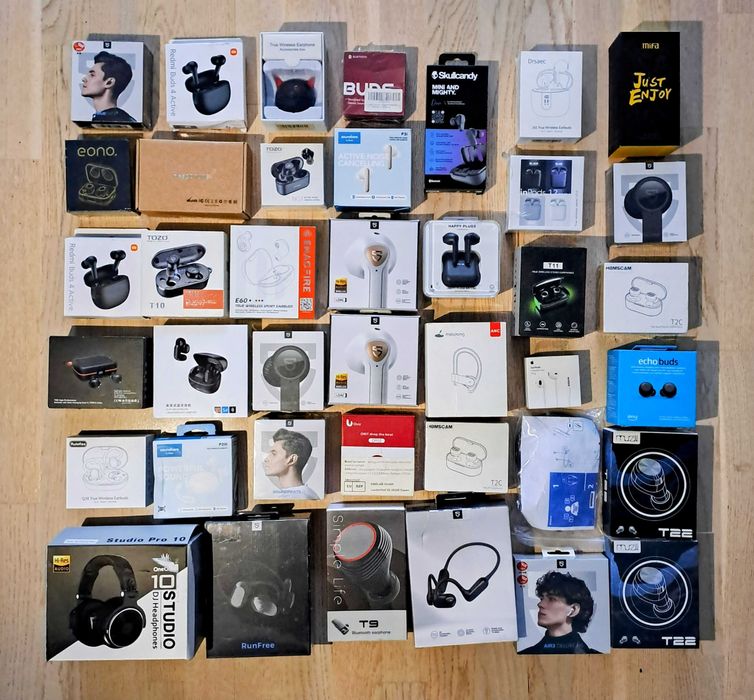 Lot 40 Caști Wireless Bluetooth: Anker, SoundPeats, Muzili, Echo Buds