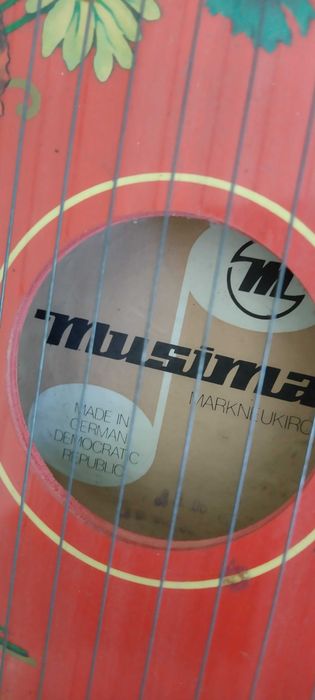 Ретро струнен музикален инструмент -Цитра "Musima"