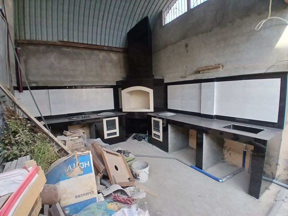 Летний кухня курамиз урок козон барбекю тандир иш стол