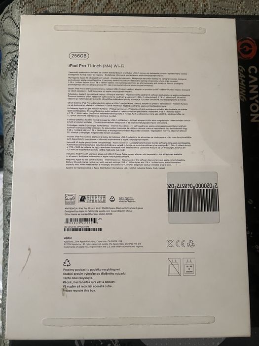 Ipad Pro M4 11 256 gb wifi
