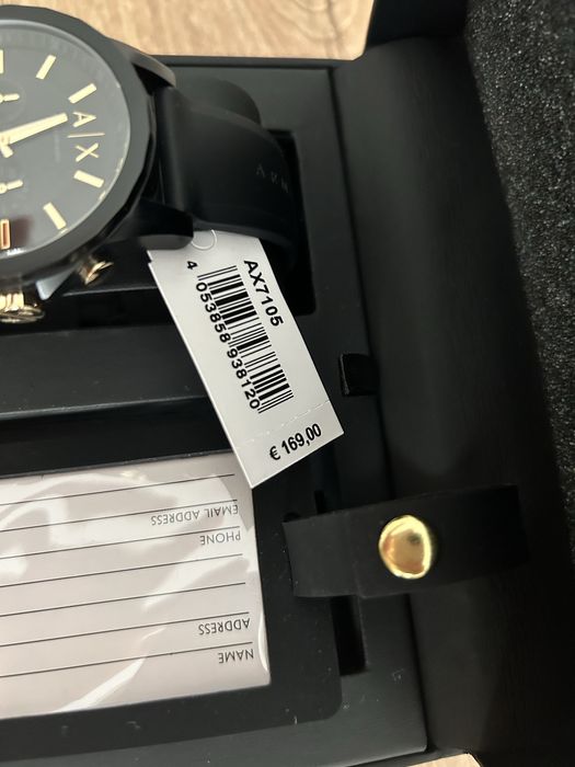 ARMANI EXCHANGE мъжки часовник + таг за куфар