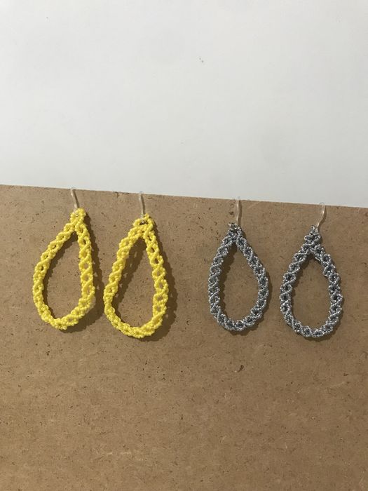 Cercei macrame, handmade