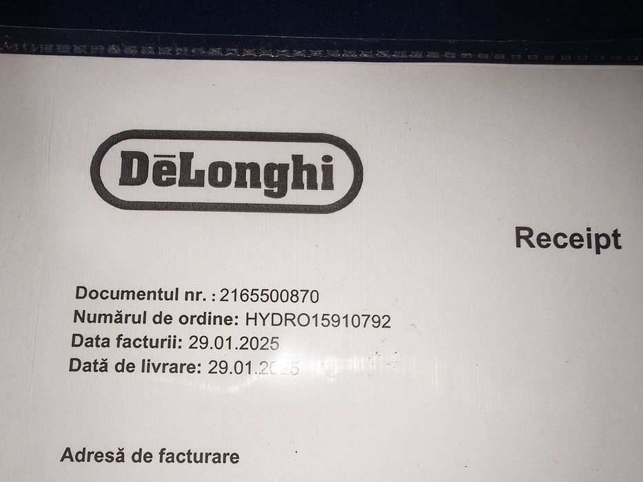 Espresor DeLonghi Rivelia Garanție 1 An Impecabil 18 Bari