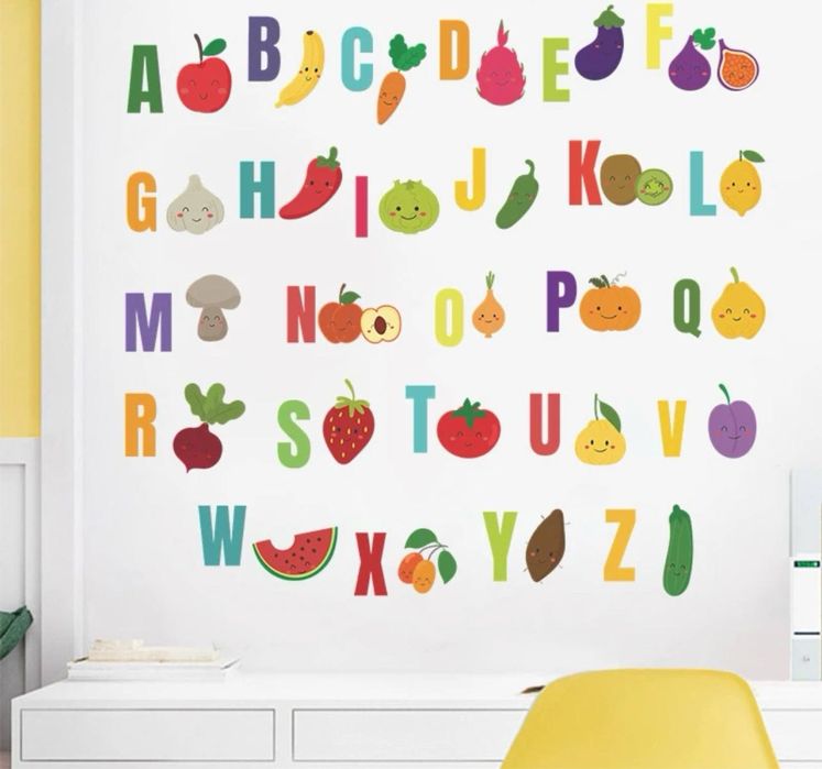 Обучающие наклейки для детей,постер