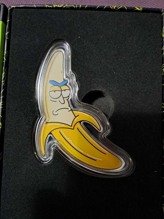 Редки сребърни монети от 1 унция - Рик и Морти и Мандалориан