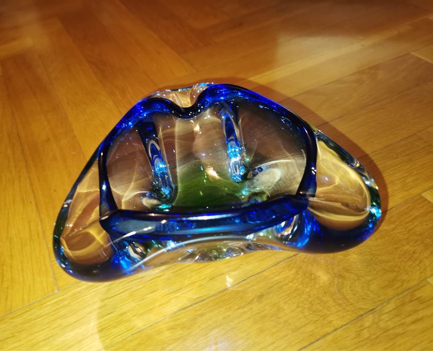 Пепелник Мурано за пури цигари дизайнер Флавио Поли segusosommerso