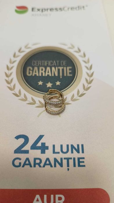 Cercei aur 8K 1.85gr [AG24 Harlau B.46063.1] - Garantie 2 ani!