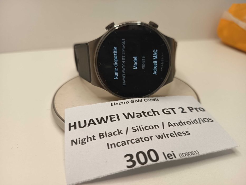 Huawei Watch GT 2 Pro Night Black/Silicon/Android+IOS/Incarc. wireless