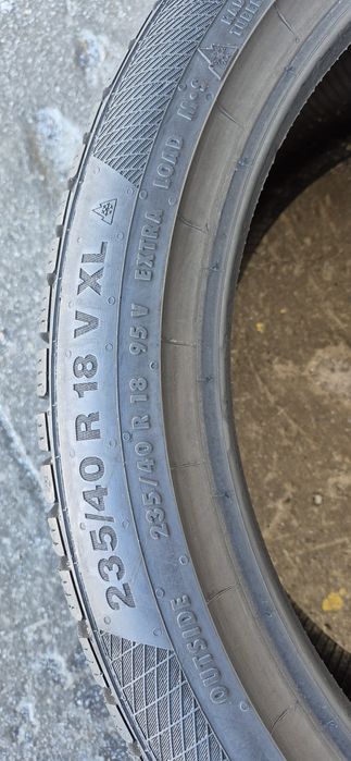4 anvelope iarna Continental,fata 235/40/18,spate 265/35/18.Pret/buc.