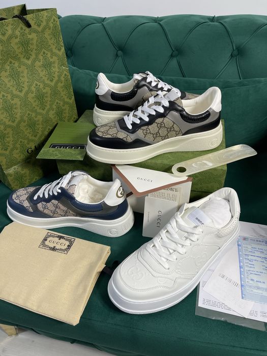 Adidasi Gucci GG piele naturala 100% Full Box colectie noua