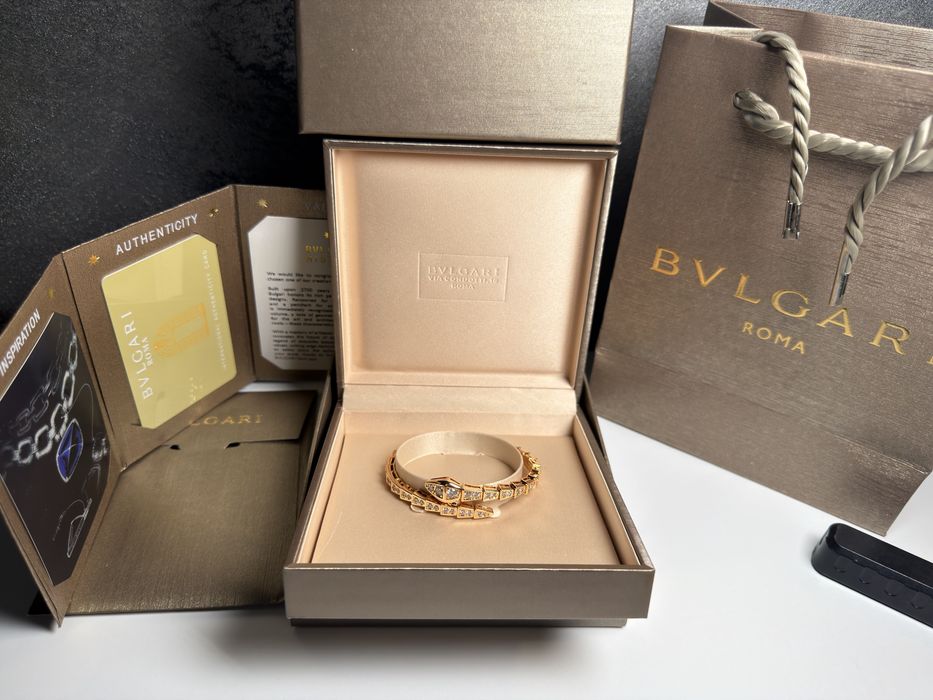 Bvlgary  Snake гривна gold/silver