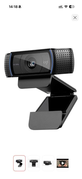 Продам вебкамеру logitech