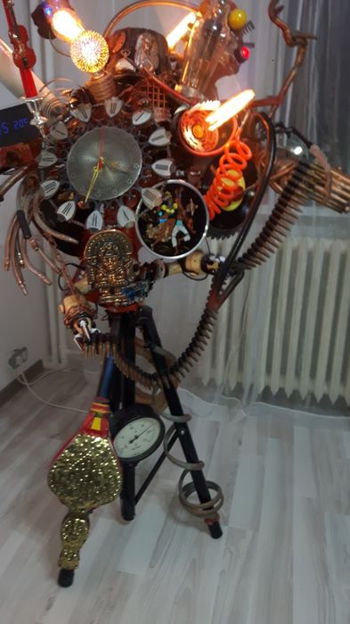 Veioză Steampunk / cyberpunk Mad Max Jules verne
