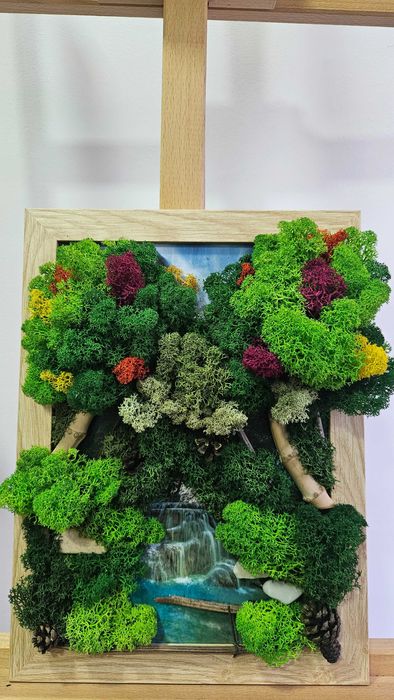 Декоративни пана със скандинавски мъх.