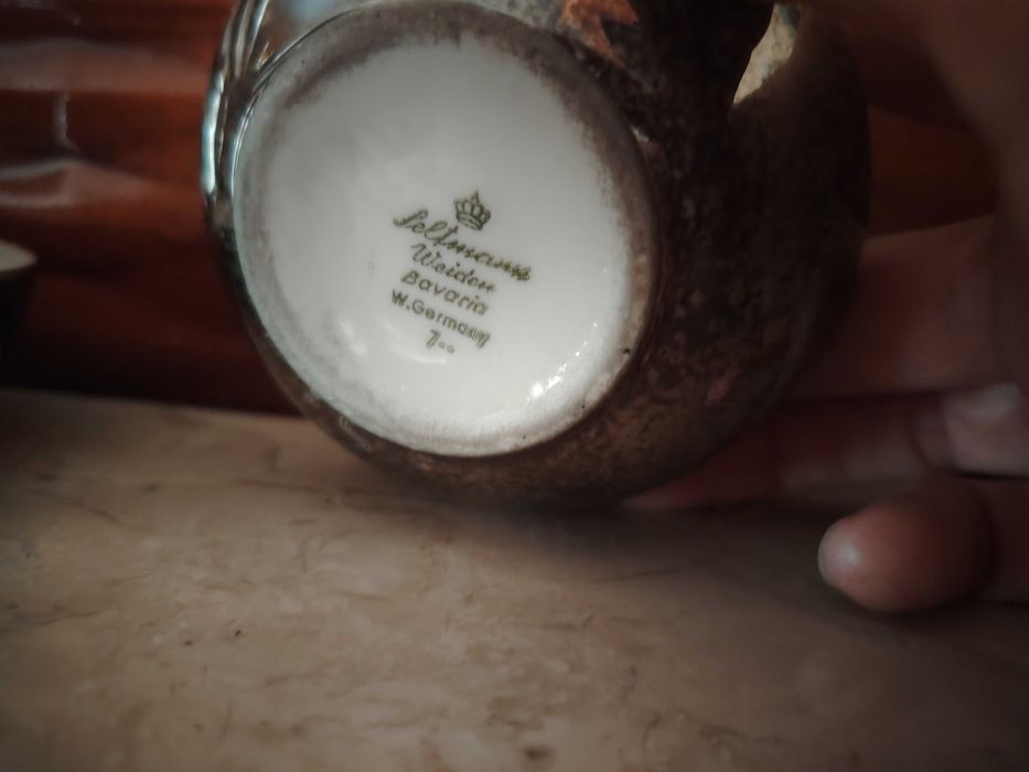 Set bibelou vintage Dresda și vaze miniaturale Seltmann Weiden