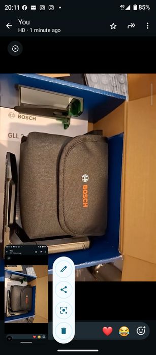 Vând nivela laser Bosch GLL 2-15