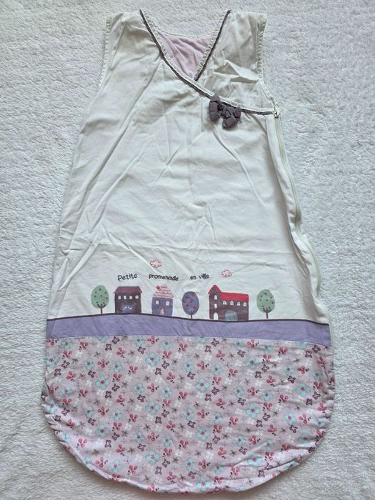 Sac de dormit / infasat bebe fetita 9-12 luni, grosime 1 tog