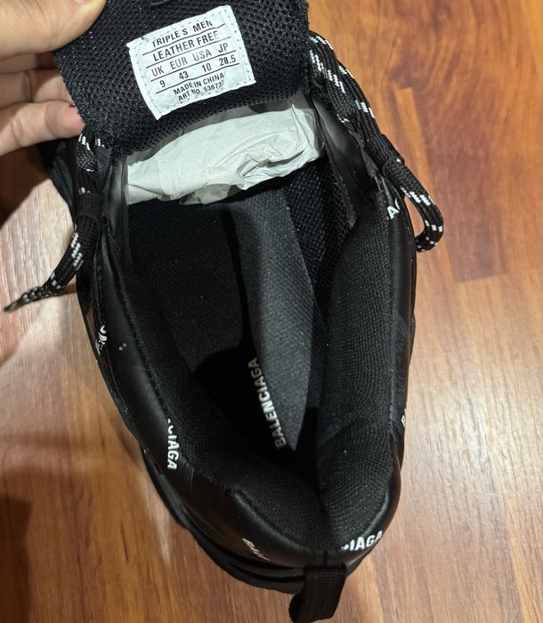 Adidasi Balenciaga Triple S Allover logo Noi Originali