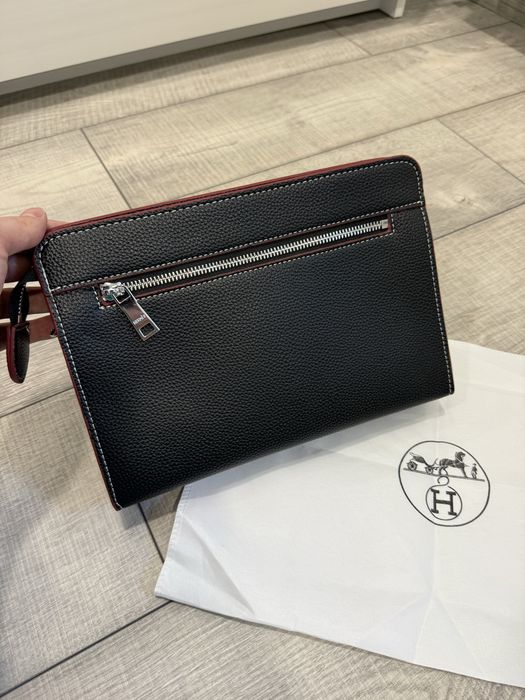 Hermes кожена мъжка чанта клъч