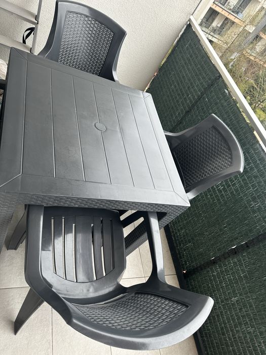 Set masa cu 4 scaune pentru balcon/terasa