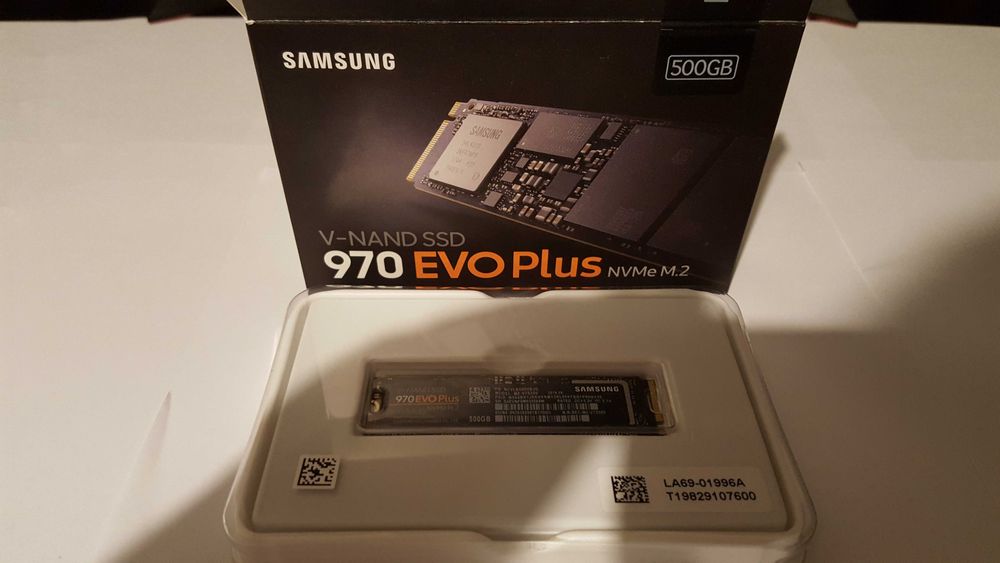 Samsung 970 Evo Plus 500GB SSD NVME PCI Express M.2 TLC DRAM Cache PCI-E