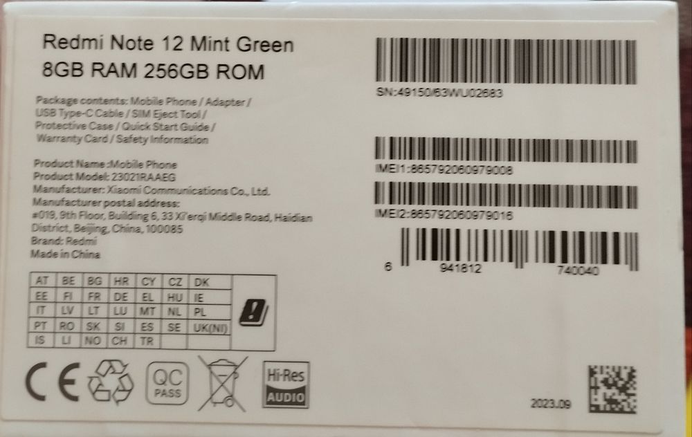 Redmi note12 sotiladi