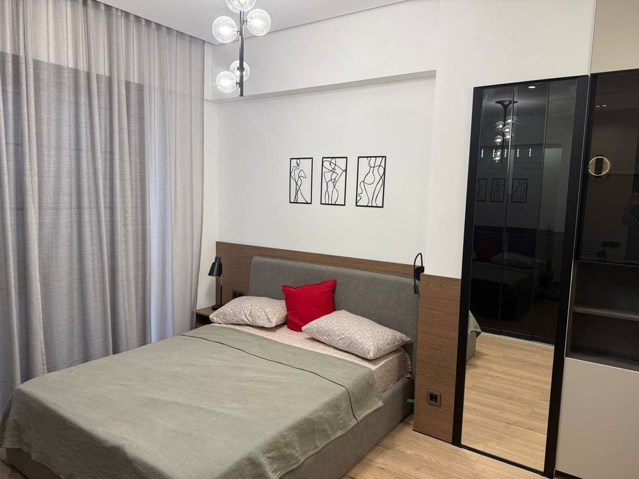 2х комнатная 50м², Akay City, 6 этаж люкс ремонт дом полностью заселен