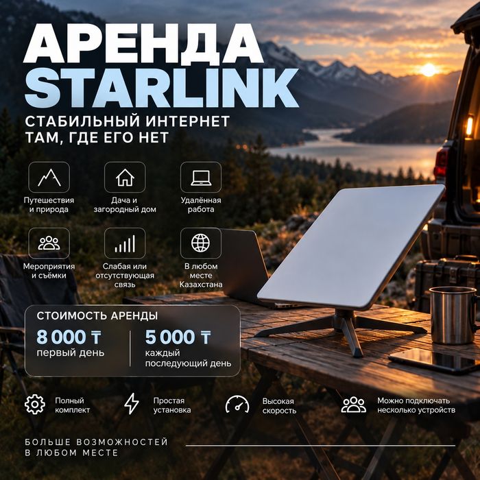 Портативный интернет Starlink