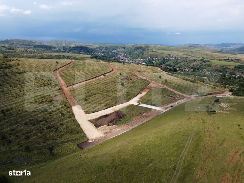 Teren construibil 900 mp in ansamblu privat de case, 12km de Cluj