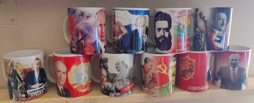 Чаши с лика на известни личности-10бр.
