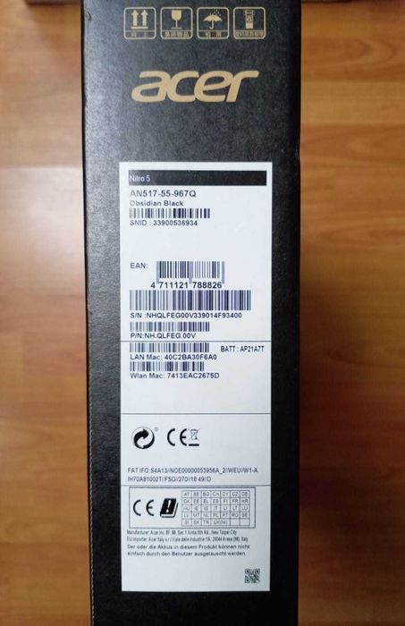Laptop Acer Nitro 5 - Articol Nou - Pachet Complet Extra Full