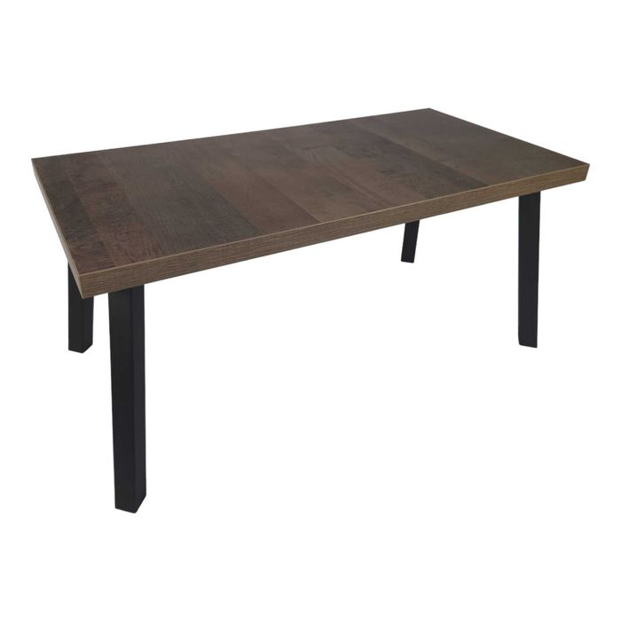 Masa cafea pentru living, lemn si otel, 100x50 cm