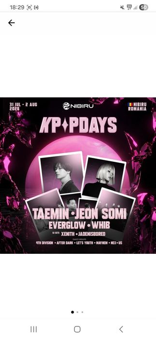 Bilet nibiru k-pop days