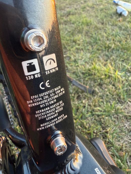 Bicicleta electrica Conway Cairon 2022 L Bosch Cx bat625 R29”