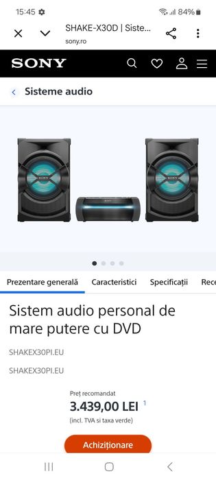 Boxe sony de mare putere le dau la schimb pe scuter electric sau iphone