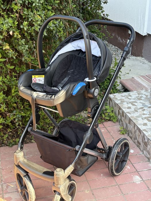 Carucior/carut bebe (landou, scoica si parte sport)  3 in 1 Xplorer Purple Shiny - Krausman testat ADAC