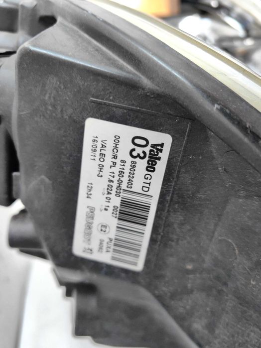 Оригинални фарове Пежо 107  Peugeot 107