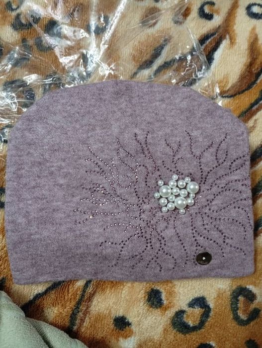 Шапка женская двойная