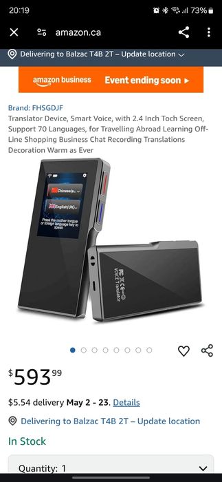 Traducator Translator Vocal Renkforce T6 70 Limbi EFi Posibil Defect