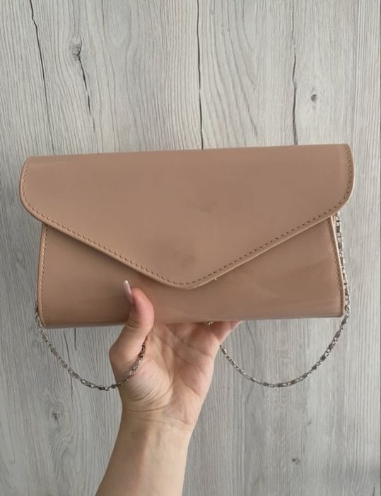 Plic elegant nude piele naturala lacuita