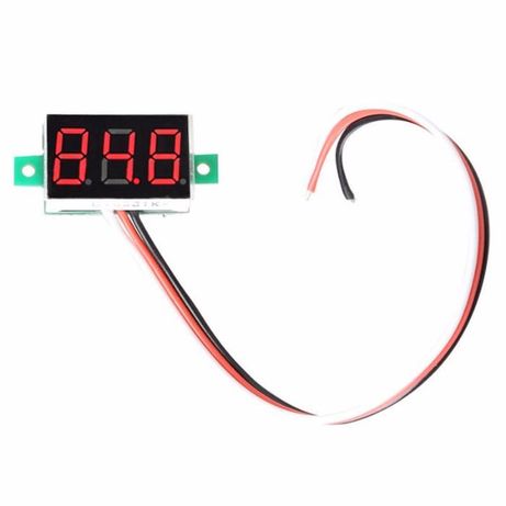 Voltmeter LED Digital Voltage Tester DC 0-100V 0.36" 4 Digit 3 Wire Panel Meter
