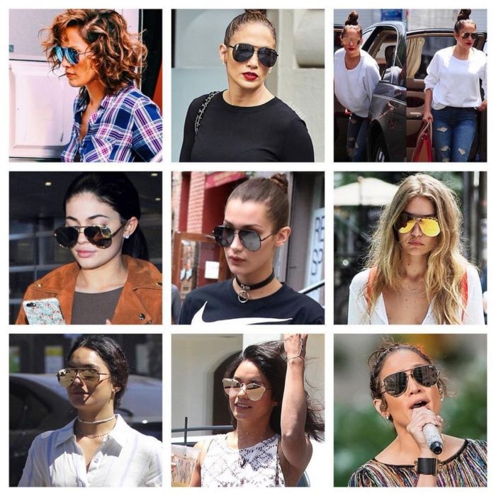 Ochelari de soare aviator High Key by Quay Australia X Desi