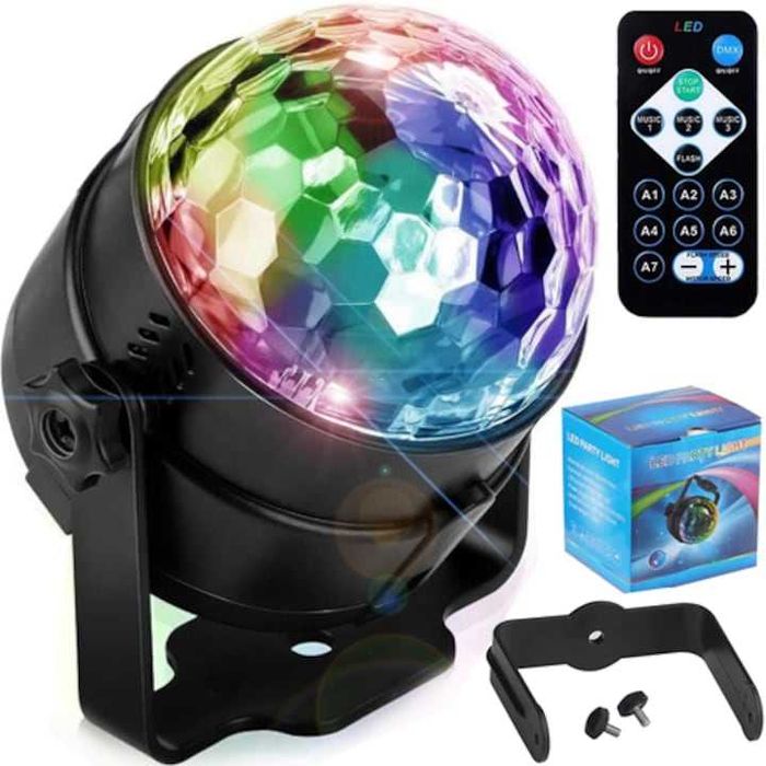 Proiector DISCO Sphere LED, RGB,cu telecomanda,nou