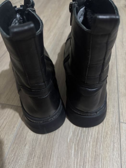 Дамски боти черни естествена кожа 41 номер