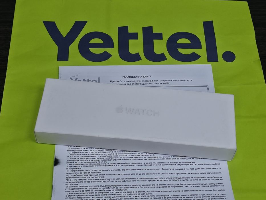 КАТО НОВ 46mm Apple watch 11 Yettel Гаранция 2028 Gray Black