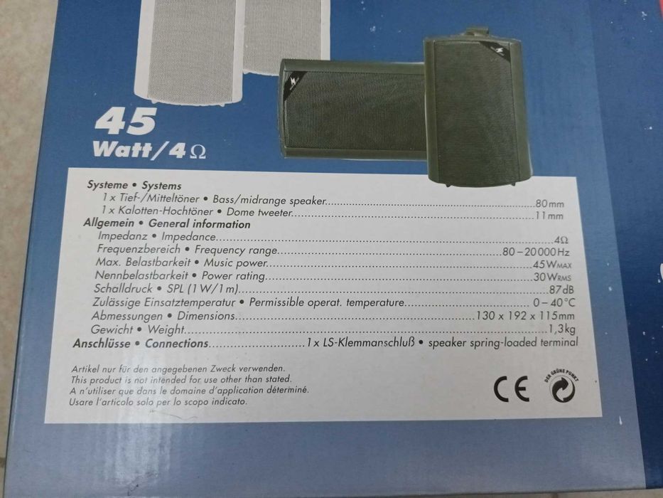 Boxe/speakere MONACOR MKS-34